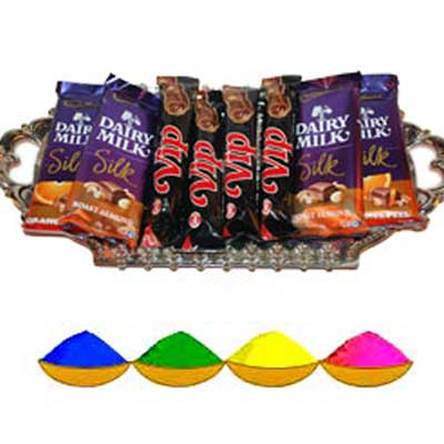 "Holi Choco Hamper - codeH04 - Click here to View more details about this Product